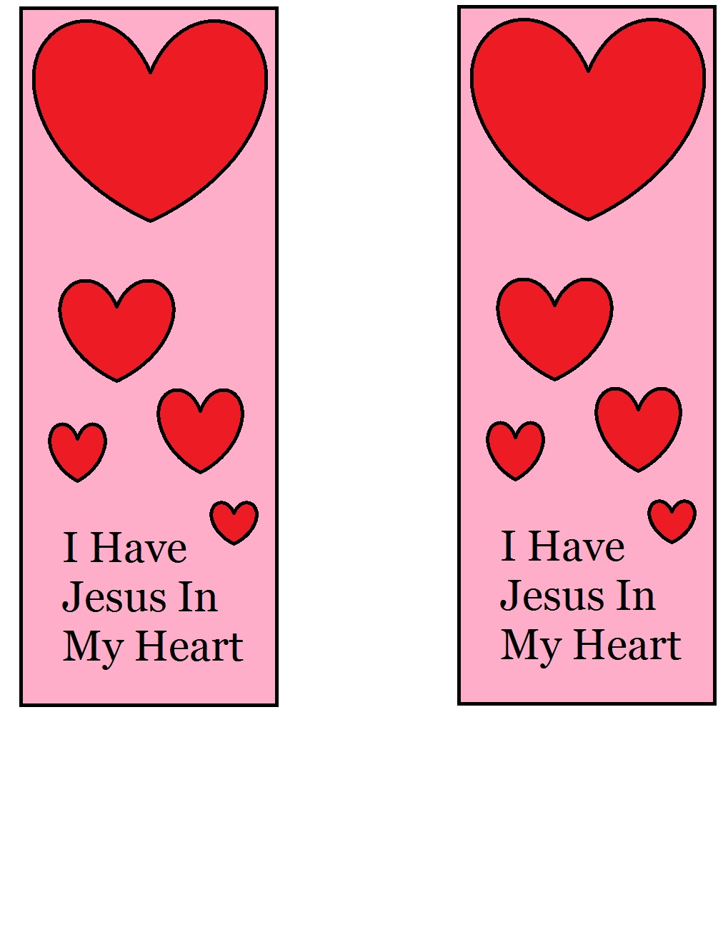 Valentine Bookmarks